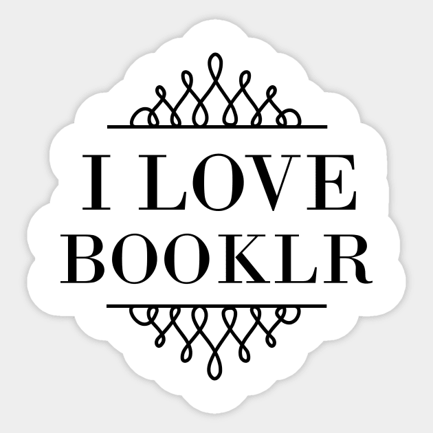 I Love Booklr Sticker by Carol Oliveira